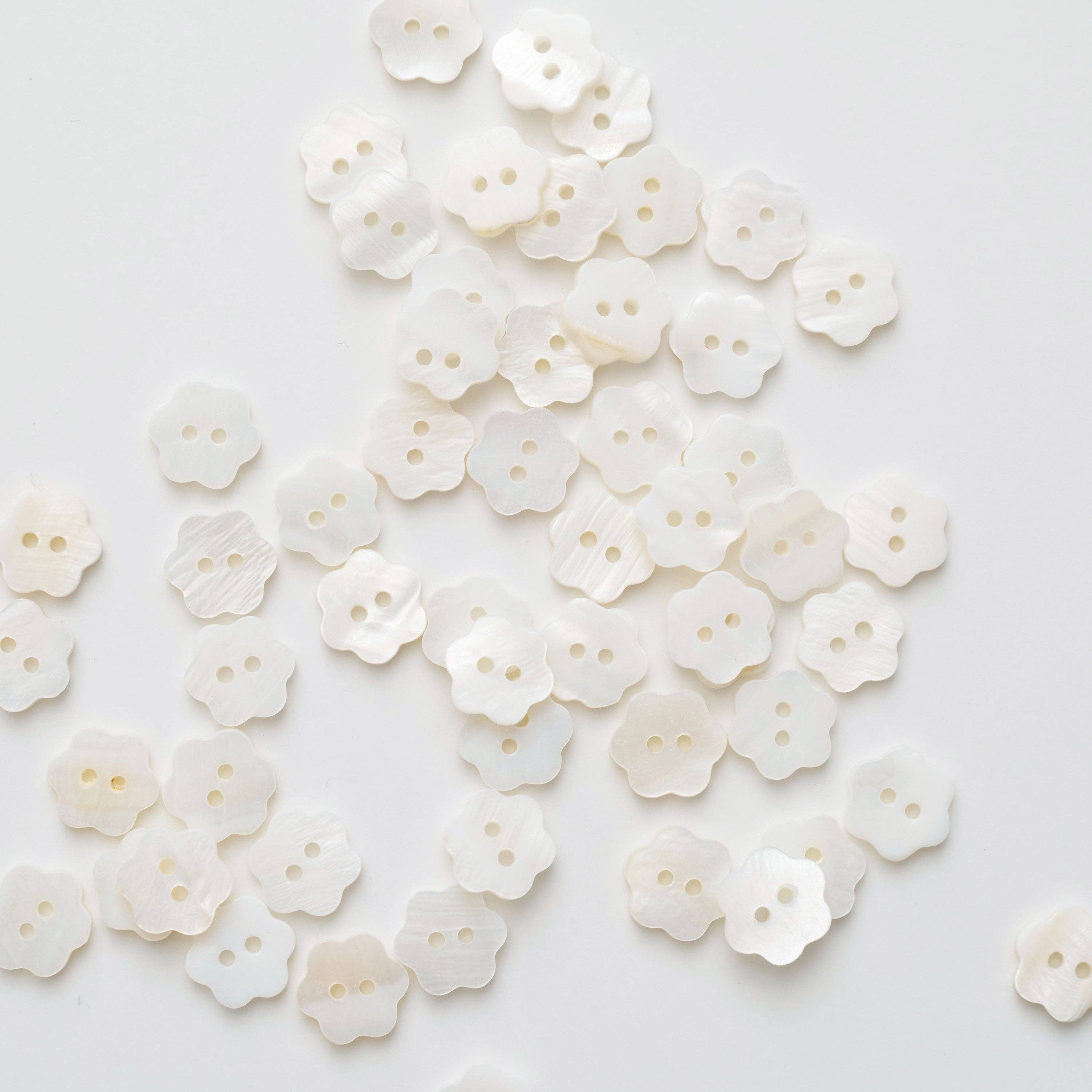 Flower Shell Buttons