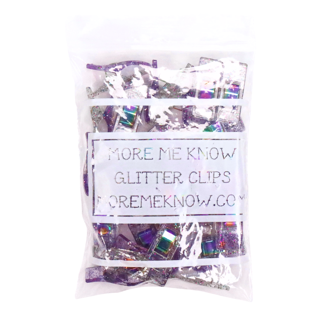 Wild Flower Glitter Clips Pack of 25