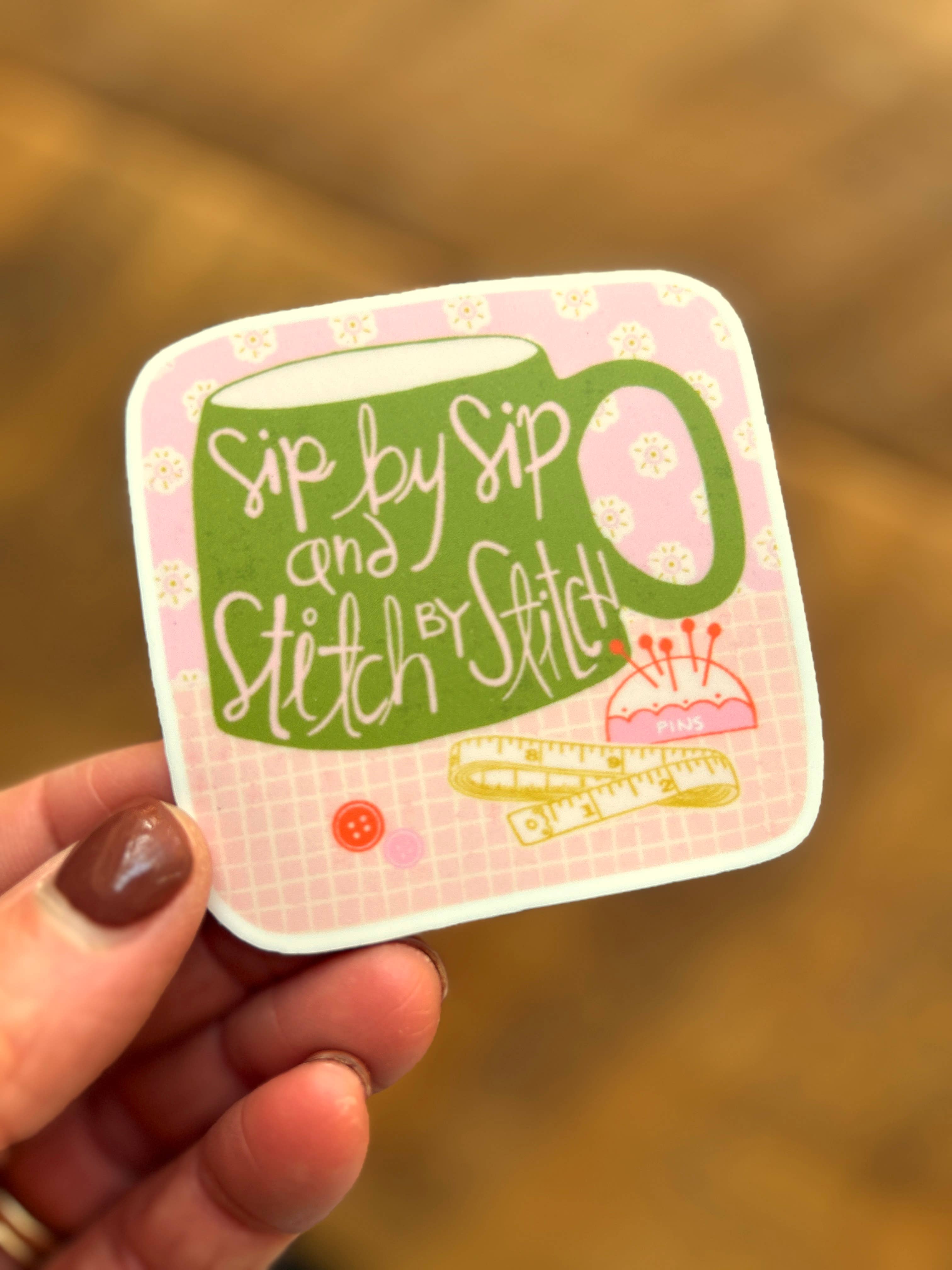Stitch by Stitch Sticker