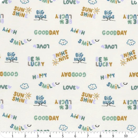 Lucky Day Flannel - Lucky in Cream [F90971-11]